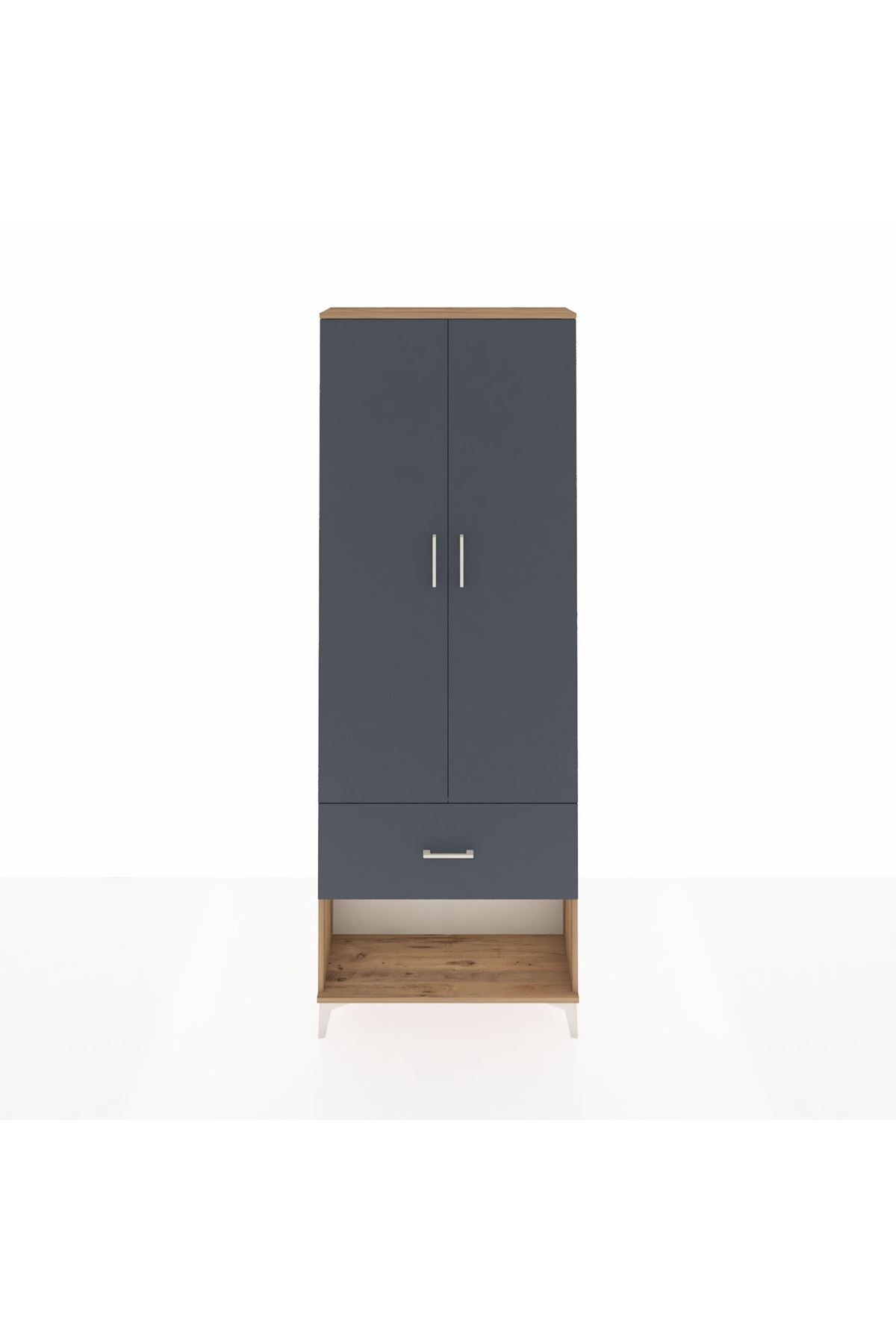 Arges Dolap Tek Raflı Tek Çekmeceli Tek Askılı 88x30x243 - S33M311V8A