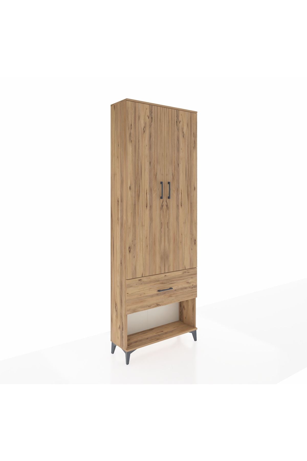 Arges Dolap Tek Raflı Tek Çekmeceli Tek Askılı 88x30x243 - S33M311V9A