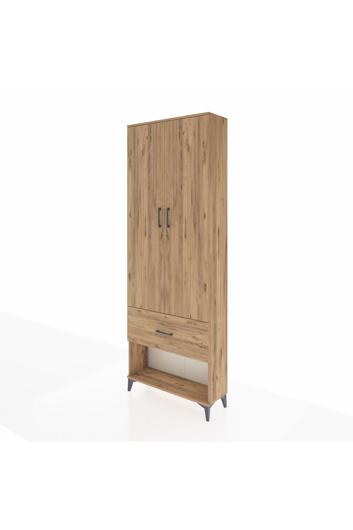 Arges Dolap Tek Raflı Tek Çekmeceli Tek Askılı 88x30x243 - S33M311V9A