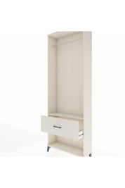 Arges Dolap Tek Raflı Tek Çekmeceli Tek Askılı 88x30x243 - S33M312V1A