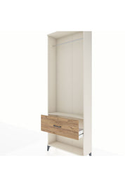 Arges Dolap Tek Raflı Tek Çekmeceli Tek Askılı 88x30x243 - S33M312V3A