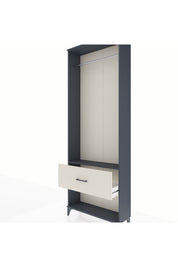 Arges Dolap Tek Raflı Tek Çekmeceli Tek Askılı 88x30x243 - S33M312V4A