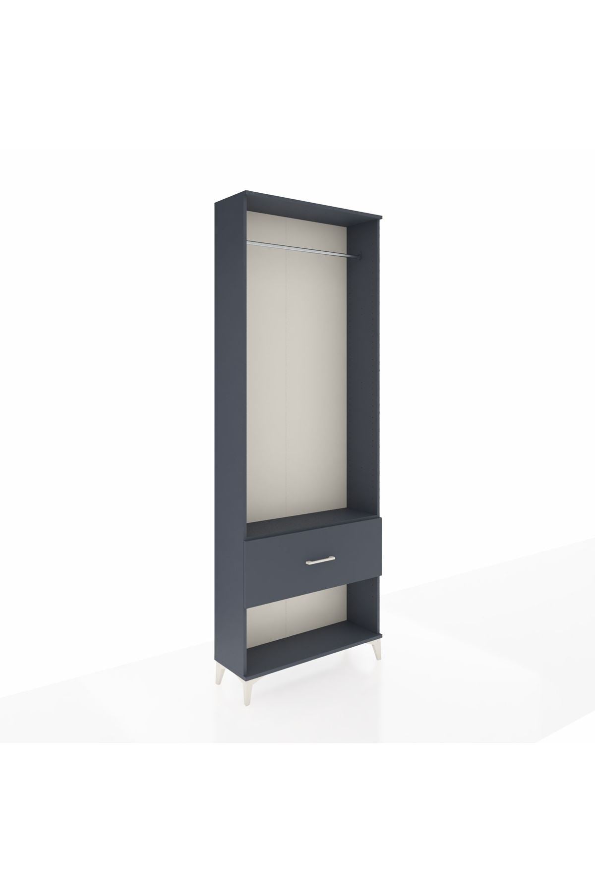 Arges Dolap Tek Raflı Tek Çekmeceli Tek Askılı 88x30x243 - S33M312V5A