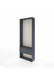 Arges Dolap Tek Raflı Tek Çekmeceli Tek Askılı 88x30x243 - S33M312V5A