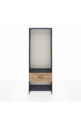 Arges Dolap Tek Raflı Tek Çekmeceli Tek Askılı 88x30x243