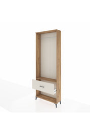 Arges Dolap Tek Raflı Tek Çekmeceli Tek Askılı 88x30x243 - S33M312V7A