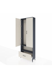 Arges Dolap 2 Raflı Tek Çekmeceli Tek Askılı 88x30x243 - S33M313V4A
