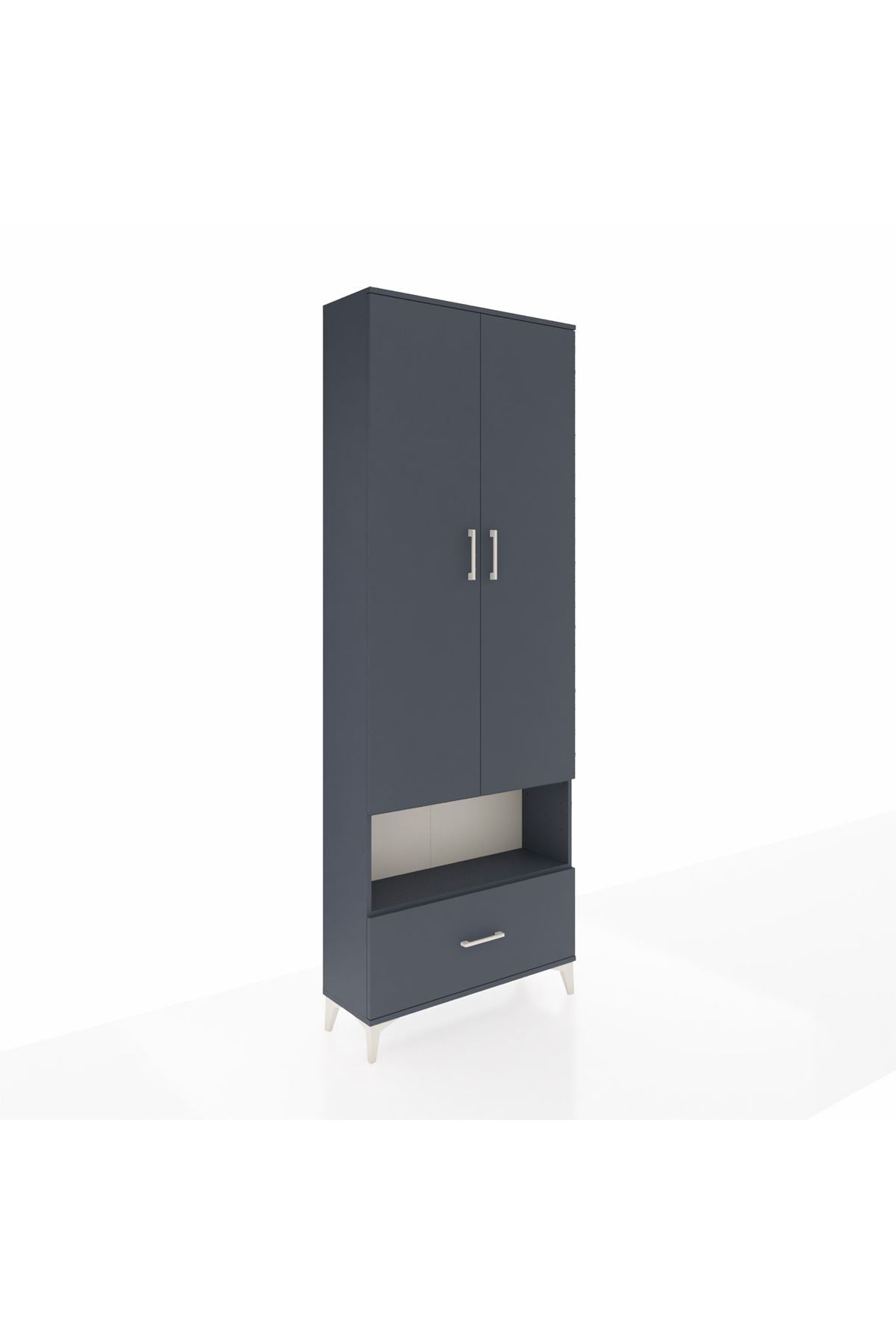 Arges Dolap 2 Raflı Tek Çekmeceli Tek Askılı 88x30x243 - S33M313V5A