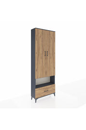 Arges Dolap 2 Raflı Tek Çekmeceli Tek Askılı 88x30x243 - S33M313V6A
