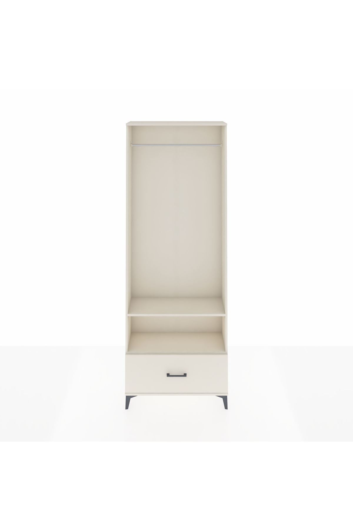 Arges Dolap 2 Raflı Tek Çekmeceli Tek Askılı 88x30x243 - S33M314V1A