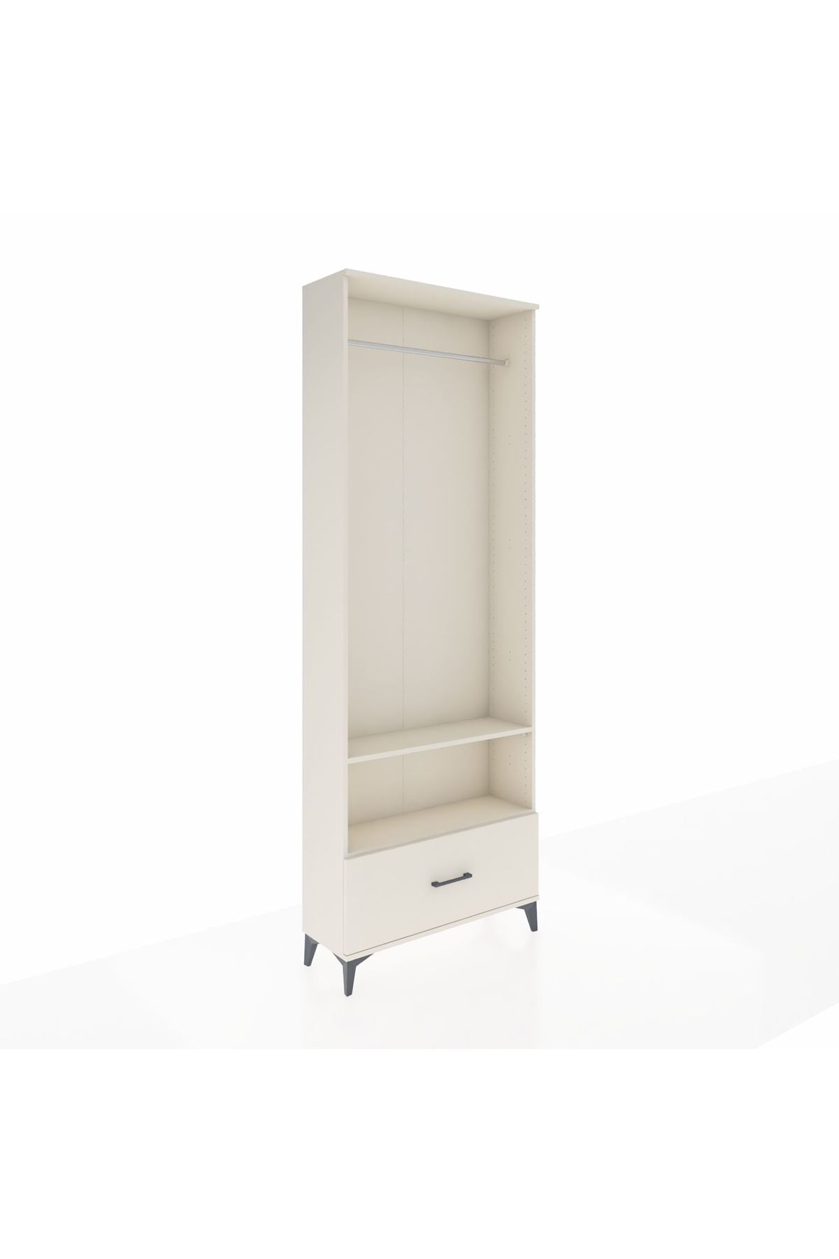 Arges Dolap 2 Raflı Tek Çekmeceli Tek Askılı 88x30x243 - S33M314V1A