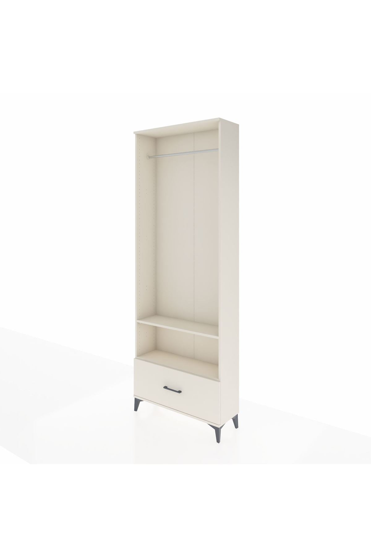 Arges Dolap 2 Raflı Tek Çekmeceli Tek Askılı 88x30x243 - S33M314V1A