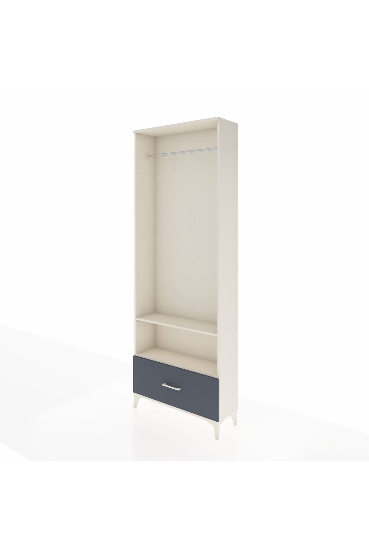Arges Dolap 2 Raflı Tek Çekmeceli Tek Askılı 88x30x243 - S33M314V2A