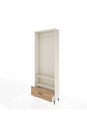 Arges Dolap 2 Raflı Tek Çekmeceli Tek Askılı 88x30x243 - S33M314V3A