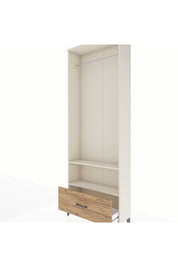 Arges Dolap 2 Raflı Tek Çekmeceli Tek Askılı 88x30x243 - S33M314V3A