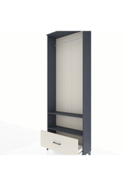 Arges Dolap 2 Raflı Tek Çekmeceli Tek Askılı 88x30x243 - S33M314V4A