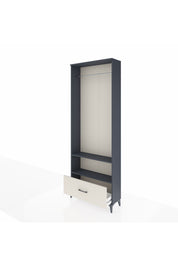 Arges Dolap 2 Raflı Tek Çekmeceli Tek Askılı 88x30x243 - S33M314V4A