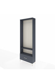 Arges Dolap 2 Raflı Tek Çekmeceli Tek Askılı 88x30x243 - S33M314V5A