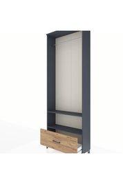 Arges Dolap 2 Raflı Tek Çekmeceli Tek Askılı 88x30x243 - S33M314V6A
