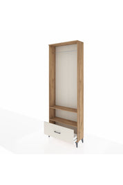 Arges Dolap 2 Raflı Tek Çekmeceli Tek Askılı 88x30x243 - S33M314V7A