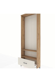 Arges Dolap 2 Raflı Tek Çekmeceli Tek Askılı 88x30x243 - S33M314V7A