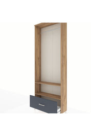 Arges Dolap 2 Raflı Tek Çekmeceli Tek Askılı 88x30x243 - S33M314V8A