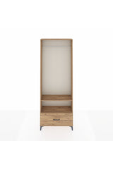 Arges Dolap 2 Raflı Tek Çekmeceli Tek Askılı 88x30x243