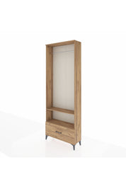 Arges Dolap 2 Raflı Tek Çekmeceli Tek Askılı 88x30x243 - S33M314V9A