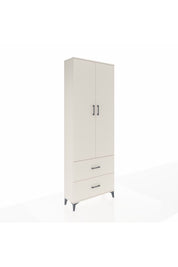 Arges Dolap Tek Raflı 2 Çekmeceli Tek Askılı 88x30x243 - S33M315V1A