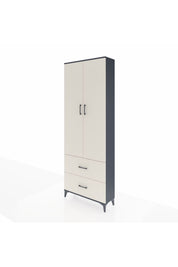 Arges Dolap Tek Raflı 2 Çekmeceli Tek Askılı 88x30x243 - S33M315V4A