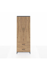 Arges Dolap Tek Raflı 2 Çekmeceli Tek Askılı 88x30x243 - S33M315V6A