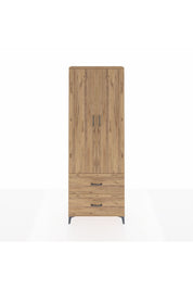 Arges Dolap Tek Raflı 2 Çekmeceli Tek Askılı 88x30x243 - S33M315V9A