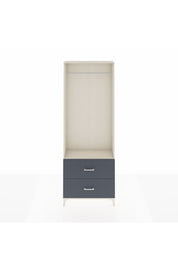Arges Dolap Tek Raflı 2 Çekmeceli Tek Askılı 88x30x243 - S33M316V2A