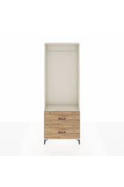 Arges Dolap Tek Raflı 2 Çekmeceli Tek Askılı 88x30x243 - S33M316V3A