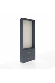 Arges Dolap Tek Raflı 2 Çekmeceli Tek Askılı 88x30x243 - S33M316V5A