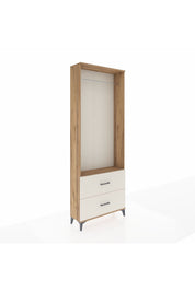 Arges Dolap Tek Raflı 2 Çekmeceli Tek Askılı 88x30x243 - S33M316V7A