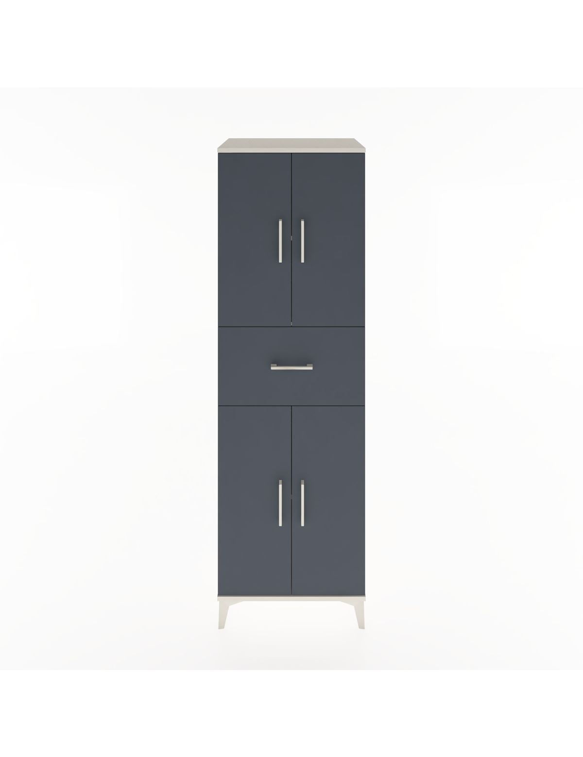Hyperion Dolap 3 Raflı Tek Çekmeceli 4 Kapaklı 60x44x195 - S59M001V2B