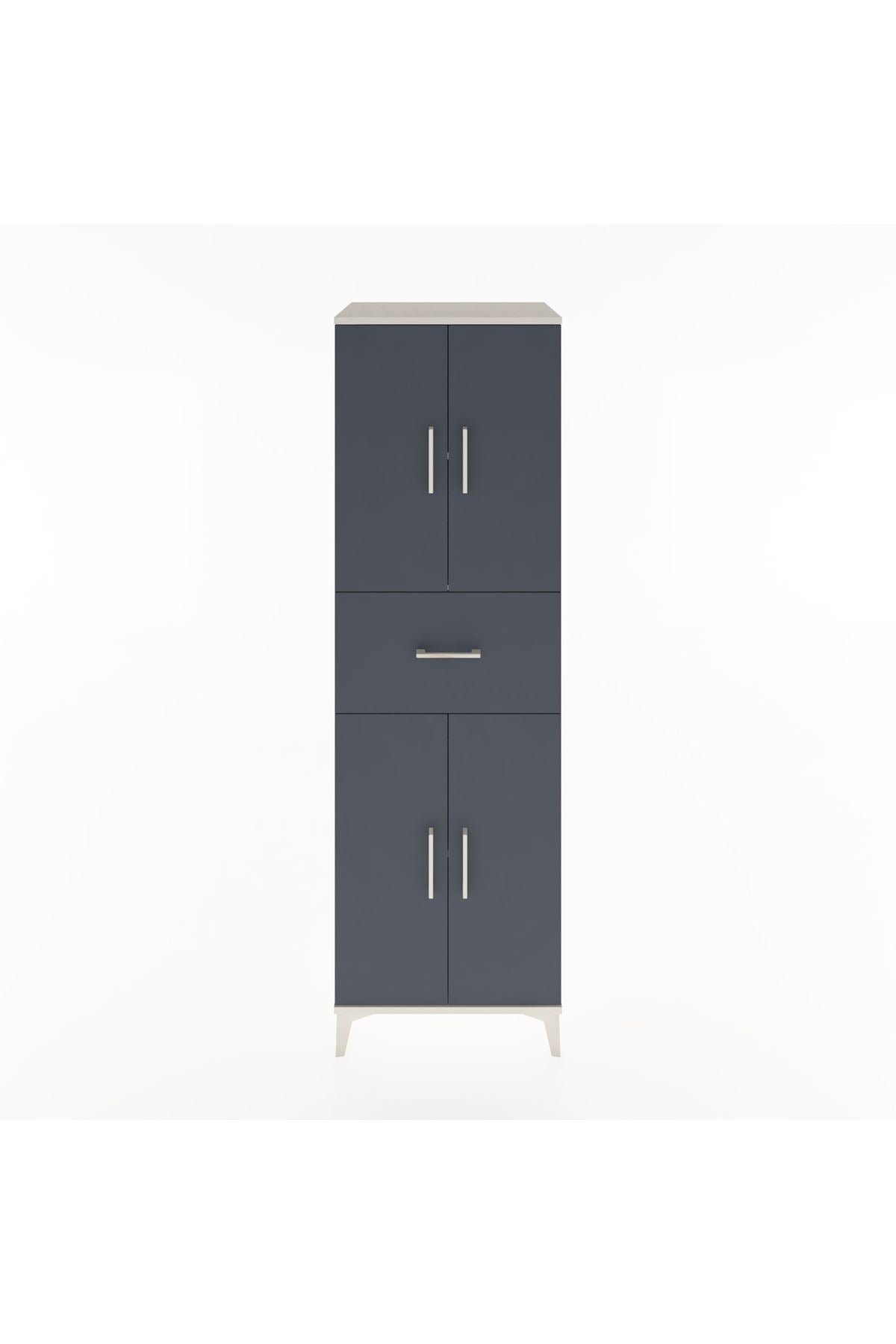 Hyperion Dolap 3 Raflı Tek Çekmeceli 4 Kapaklı 60x44x195 - S59M001V2B