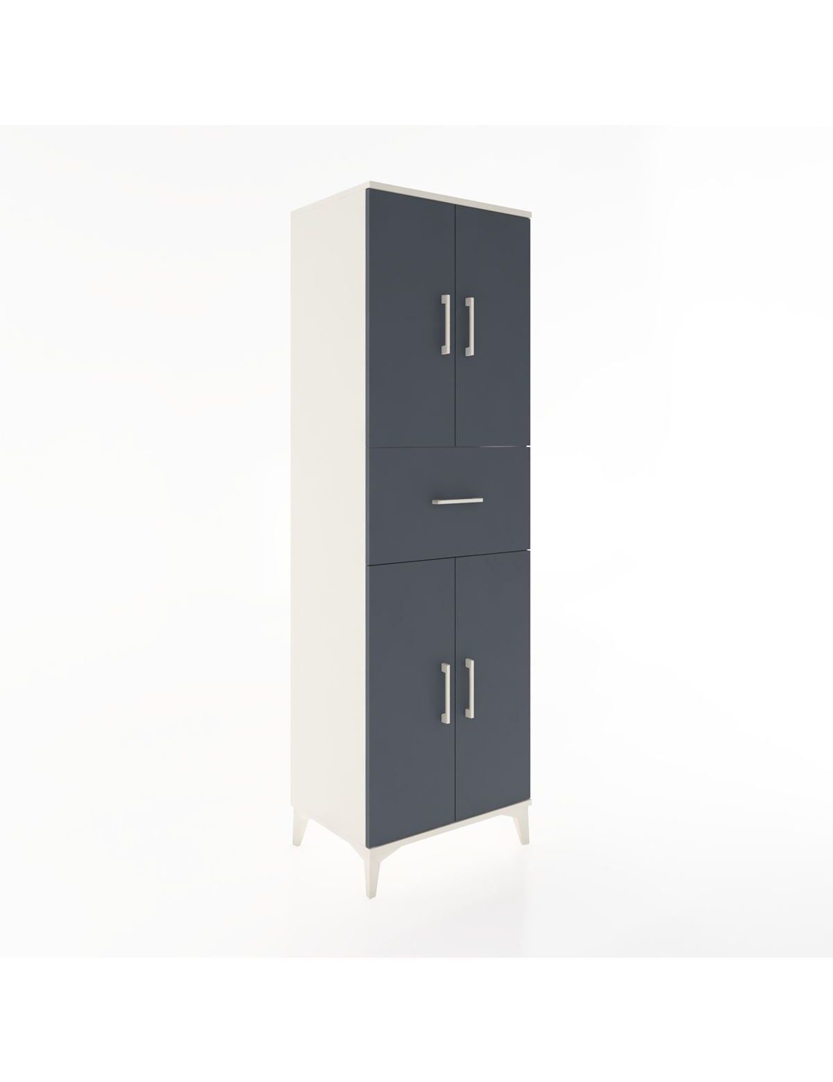 Hyperion Dolap 3 Raflı Tek Çekmeceli 4 Kapaklı 60x44x195 - S59M001V2B