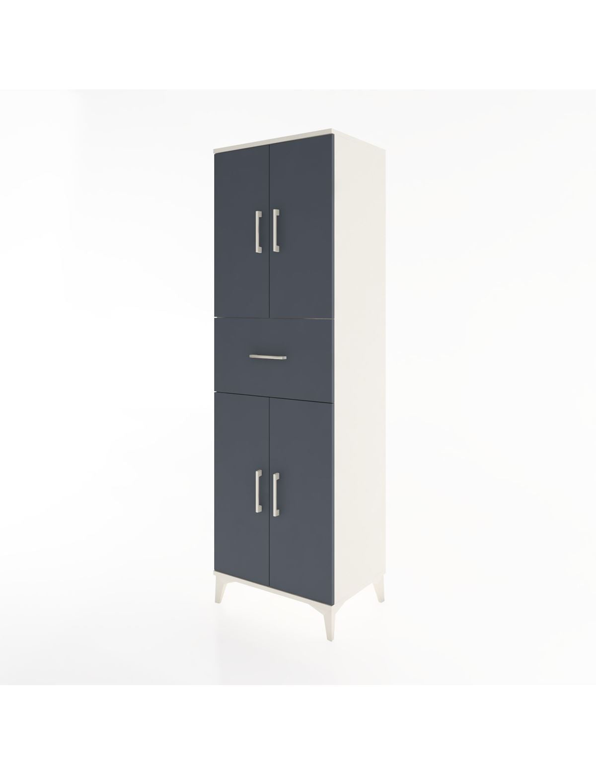 Hyperion Dolap 3 Raflı Tek Çekmeceli 4 Kapaklı 60x44x195 - S59M001V2B