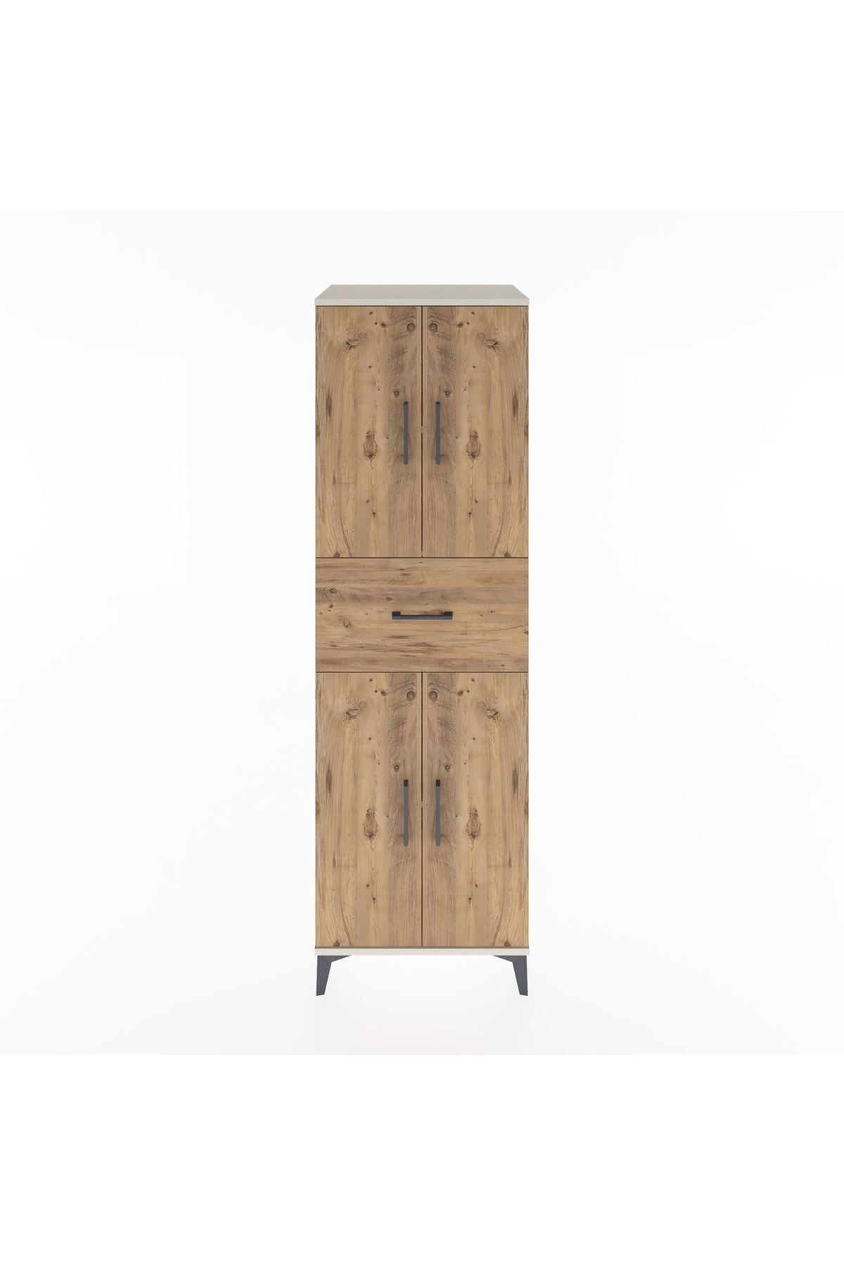 Hyperion Dolap 3 Raflı Tek Çekmeceli 4 Kapaklı 60x44x195 - S59M001V3B