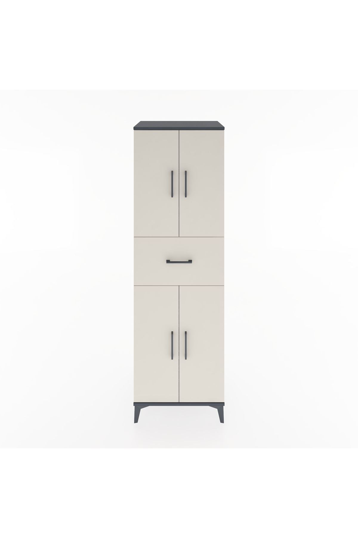 Hyperion Dolap 3 Raflı Tek Çekmeceli 4 Kapaklı 60x44x195 - S59M001V4B