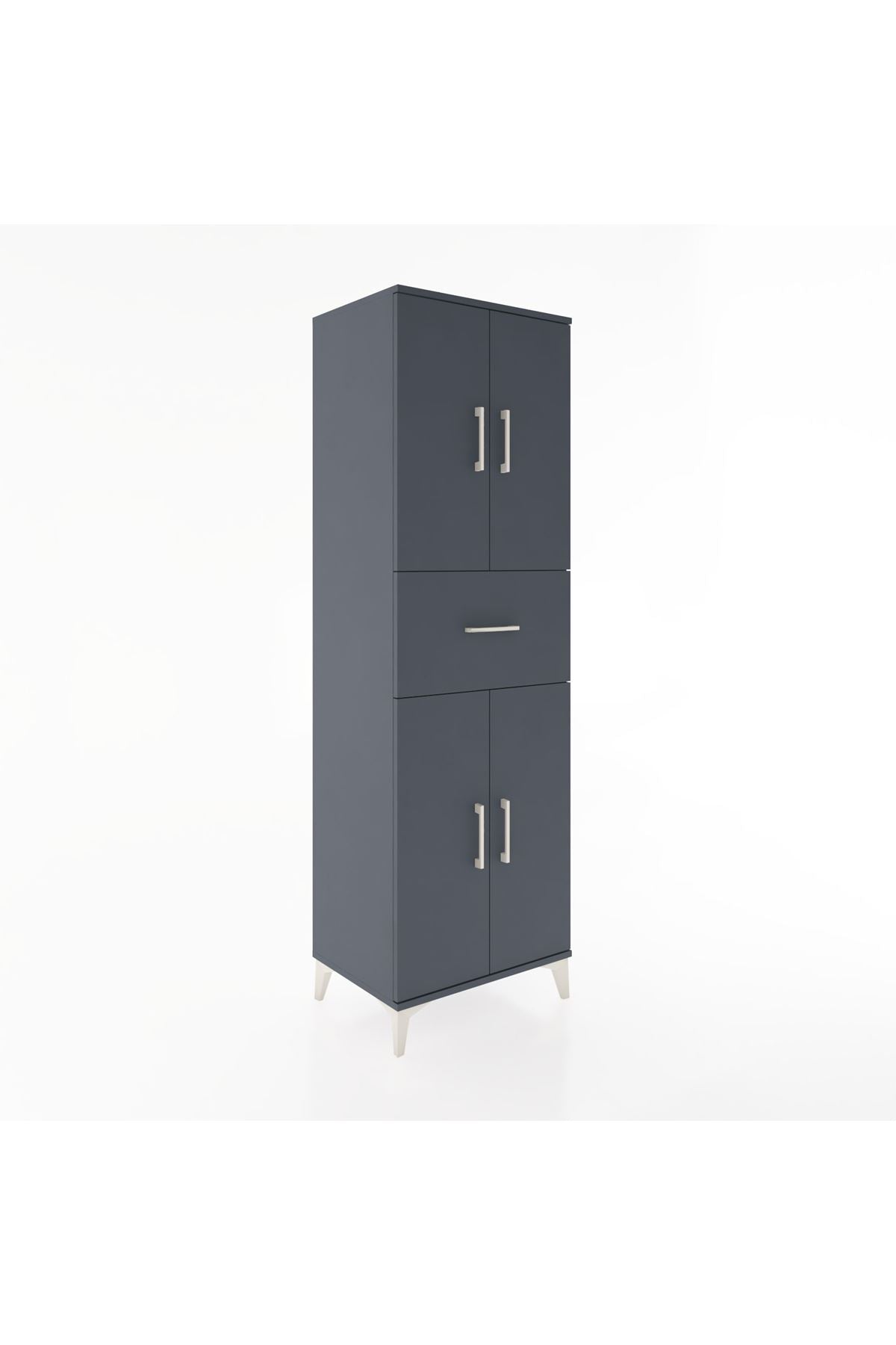 Hyperion Dolap 3 Raflı Tek Çekmeceli 4 Kapaklı 60x44x195 - S59M001V5B