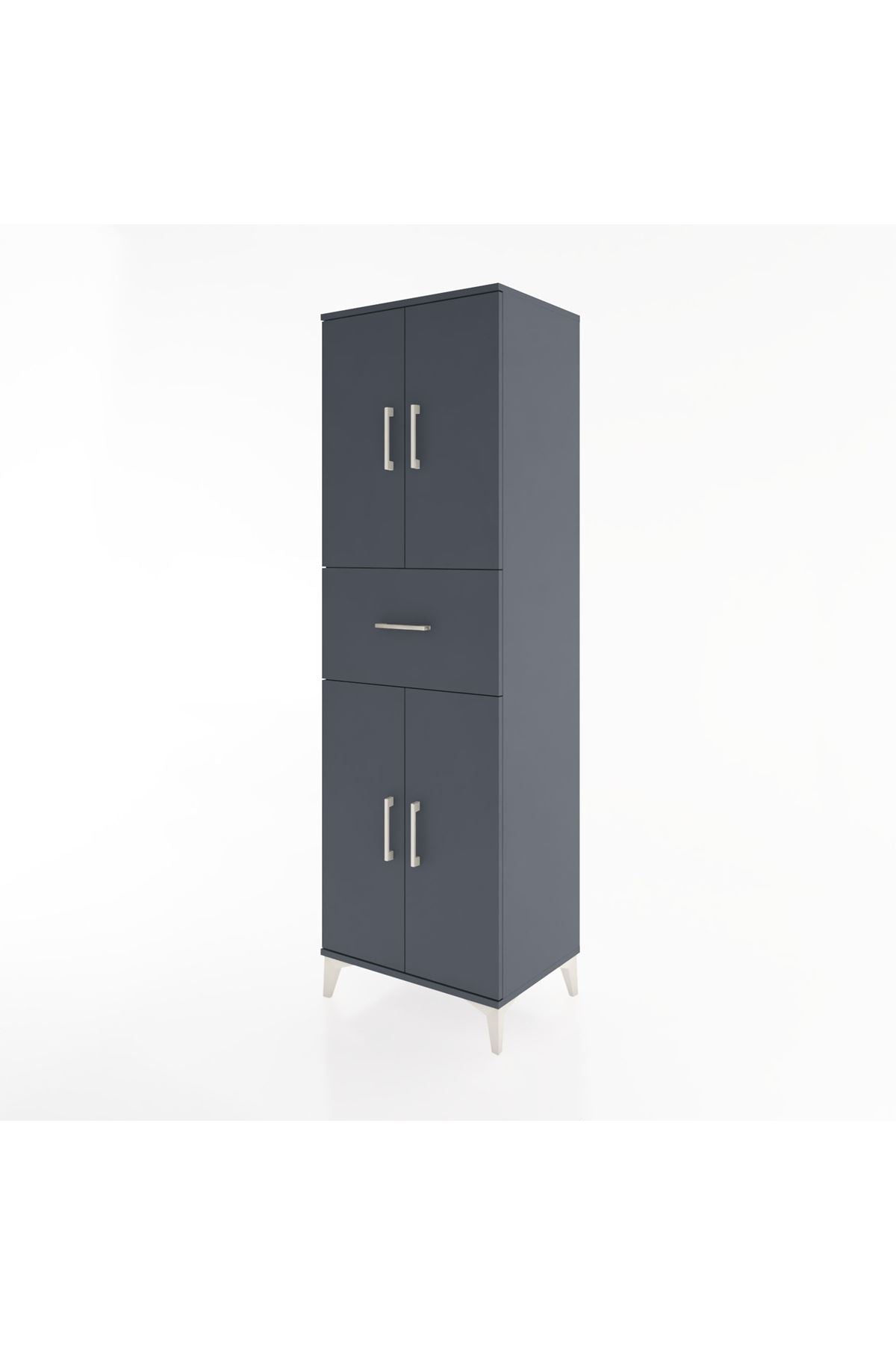 Hyperion Dolap 3 Raflı Tek Çekmeceli 4 Kapaklı 60x44x195 - S59M001V5B
