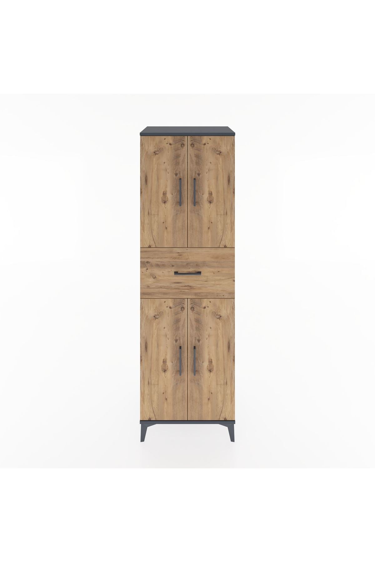Hyperion Dolap 3 Raflı Tek Çekmeceli 4 Kapaklı 60x44x195 - S59M001V6B