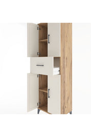 Hyperion Dolap 3 Raflı Tek Çekmeceli 4 Kapaklı 60x44x195 - S59M001V7B
