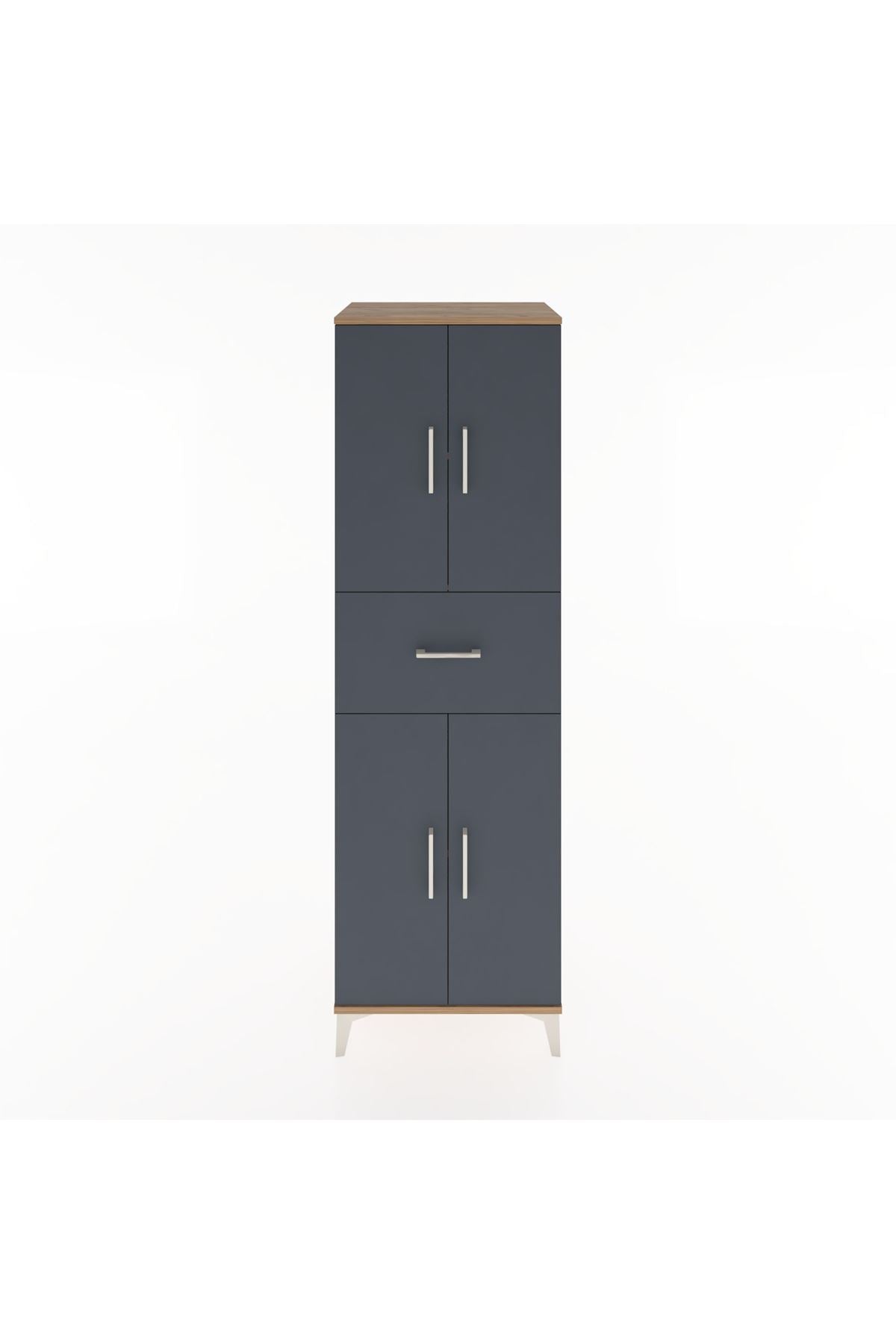 Hyperion Dolap 3 Raflı Tek Çekmeceli 4 Kapaklı 60x44x195 - S59M001V8B