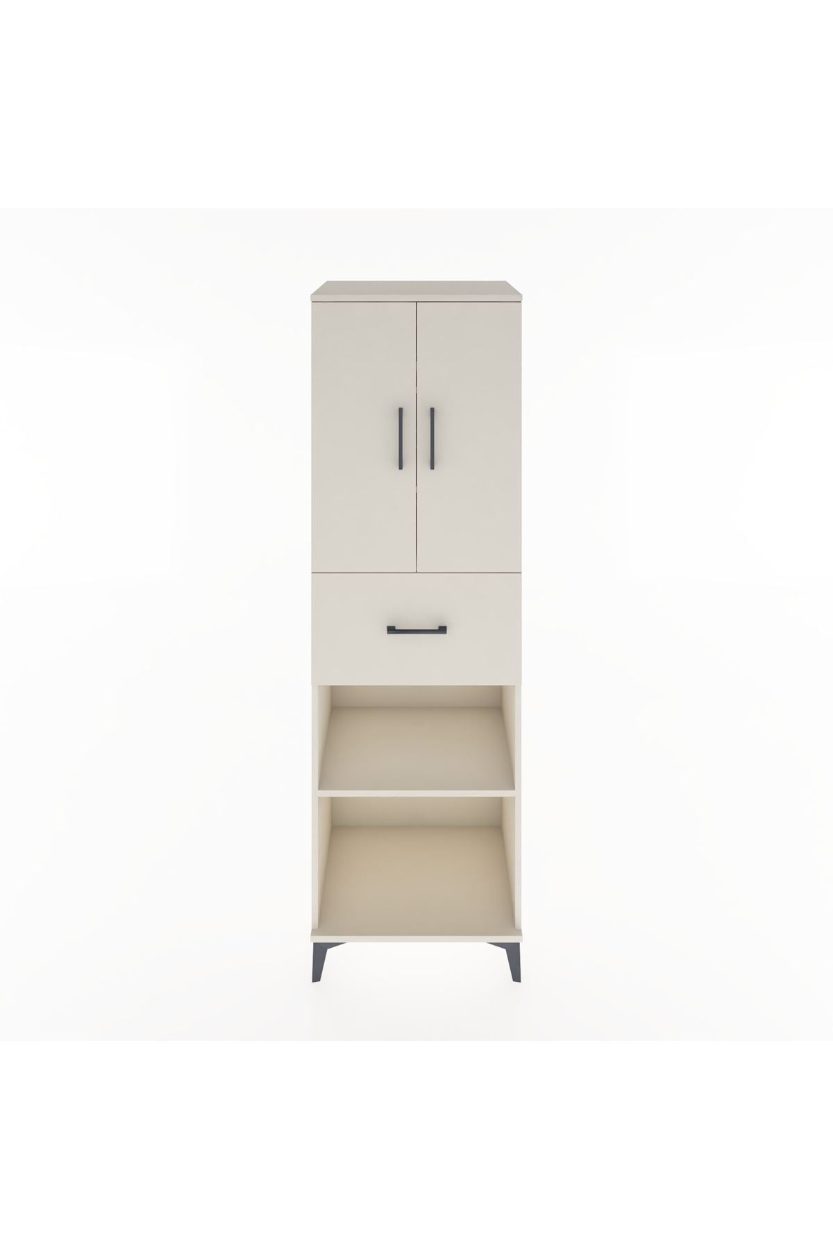 Hyperion Dolap 4 Raflı Tek Çekmeceli 2 Kapaklı 60x44x195 - S59M002V1B