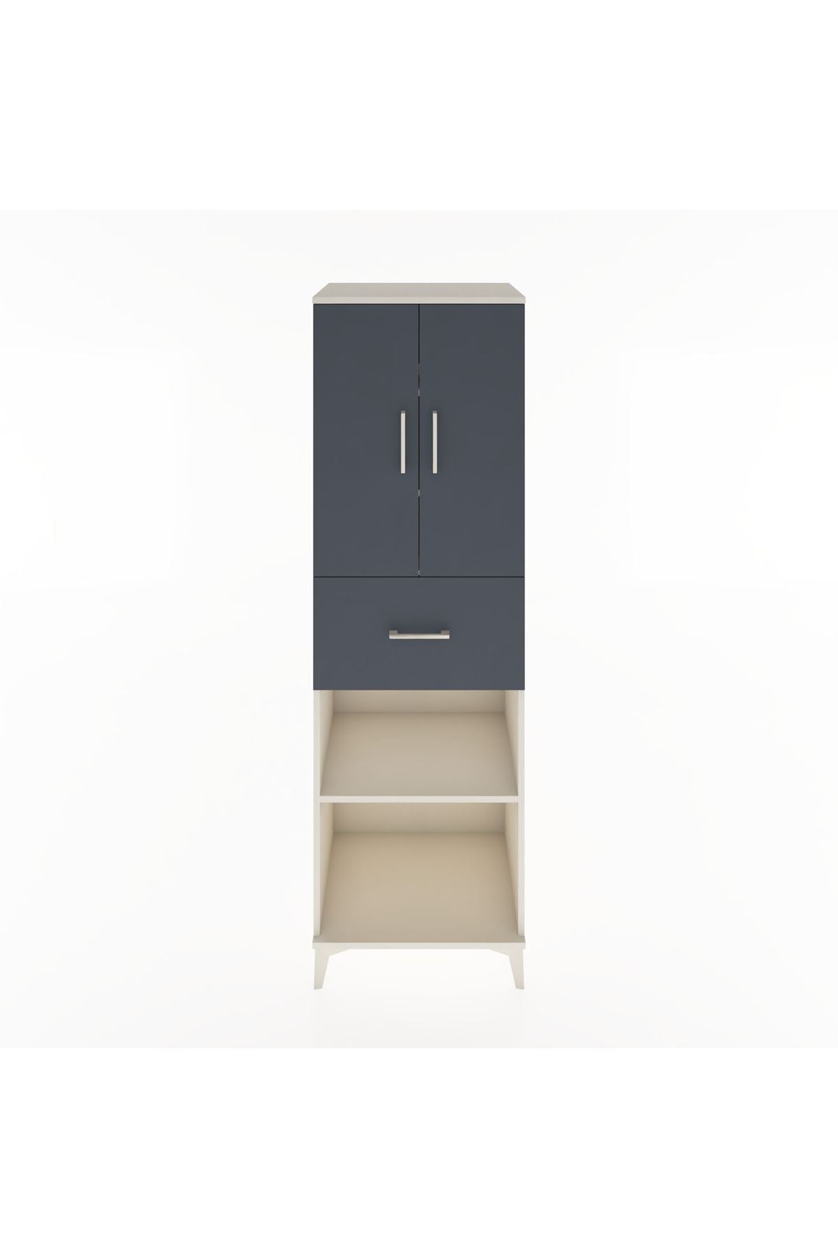 Hyperion Dolap 4 Raflı Tek Çekmeceli 2 Kapaklı 60x44x195 - S59M002V2B