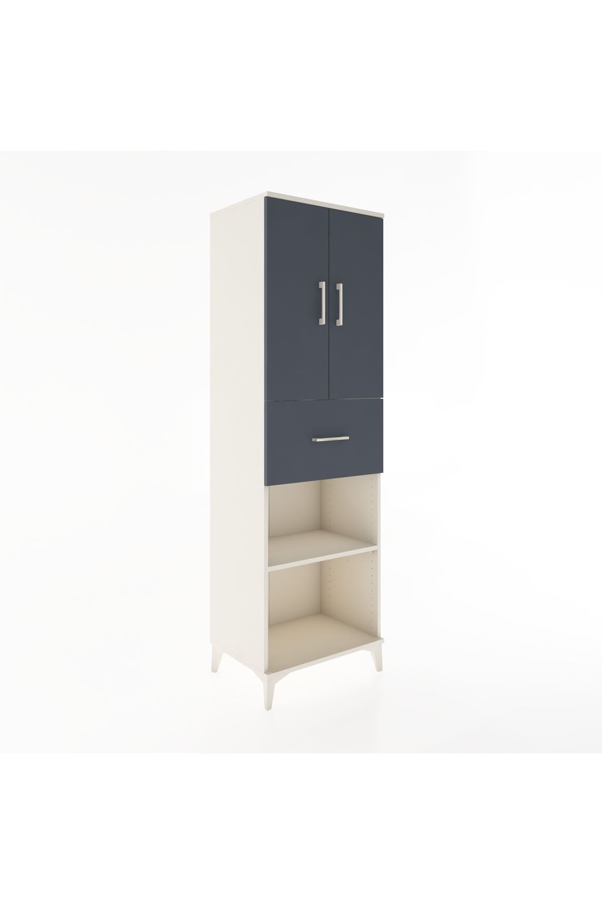 Hyperion Dolap 4 Raflı Tek Çekmeceli 2 Kapaklı 60x44x195 - S59M002V2B